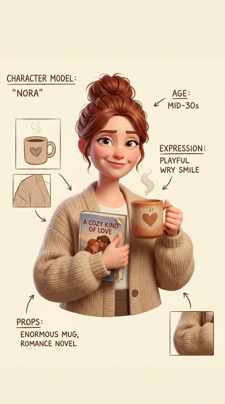 3D animated style host candidate